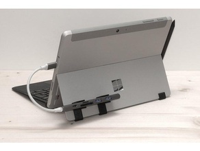 microsoft surface gehen kickstand mount-clips computer clip Ständer mount Oberfläche 3d print model - Mito3D