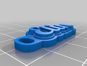 kc elin i portachiavi su misura 3d print model - Mito3D