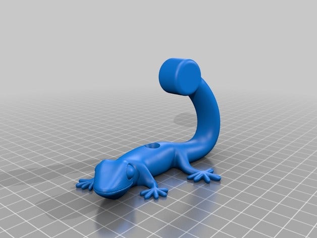 gecko gancho colgador exterior e jardim para toalla toalha de parede 3D print model - Mito3D