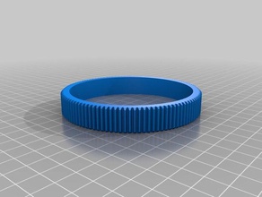 my customized customizeable camera lens focus zoom gear 113 811 3d print model - Mito3D
