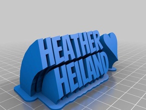 heatherheart office kundengebundene 3d print model - Mito3D