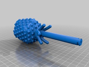 multi-part bacteriophage t4 - capsid biology microbiology phage 3d print model - Mito3D
