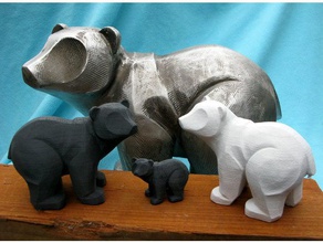 ornamental bear scans & replicas 3d print model - Mito3D