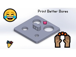 better calibration print 3d printing tests test inner diameter 3d print model - Mito3D