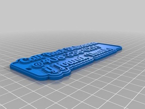 llame a ravi signos y logotipos personalizado 3d print model - Mito3D