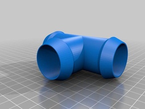 intex de 1,5 pulgadas manguera 3 vías adaptador partes 15 camino la piscina soporte bobina 3d print model - Mito3D