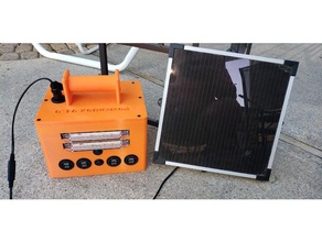 powerbox v10 le bricolage 3diy d'origine haut-parleur bluetooth la coutume lumière led de puissance l'énergie solaire chargeur usb 3d print model - Mito3D