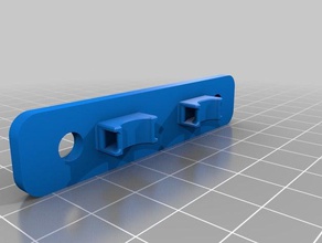 zip tie mount 50mm hole spacing organization ziptie 3d print model - Mito3D