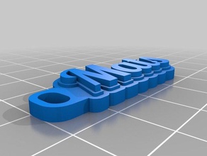 kc paspaslar Anahtarlık özelleştirilmiş 3d print model - Mito3D