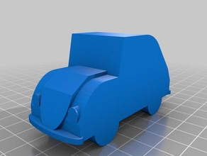 vw bug La impresión en 3d error coche 3d print model - Mito3D