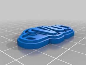 vir keychains customized 3d print model - Mito3D