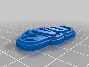 vir keychains customized 3d print model - Mito3D