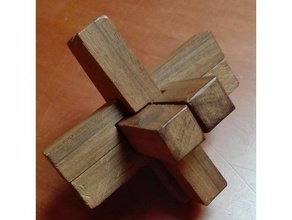 burr puzzle-Tribut mein Vater Rätsel puzzle 3d print model - Mito3D