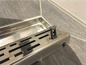 hidden handles shower drain tece drainline bathroom bath cover strainer 3d print model - Mito3D