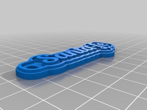 santa-fe Schlüsselanhänger kundengebundene 3d print model - Mito3D