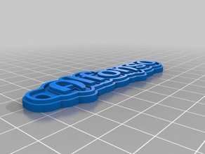 alfonso llavero keychains customized 3d print model - Mito3D