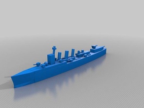 hms caroline toy & game accessories cruiser jutland navy royal ship ww1 mech 3d print model - Mito3D