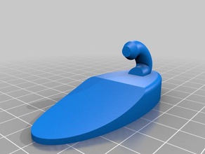 gancho de panos A impressão 3d 3d print model - Mito3D