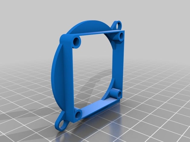 40mm ventilatore scheda di fabtotum ibrido testa La stampa 3d Ventola da soffiatore ventola fusion 360 3D print model - Mito3D