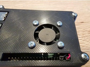 raspberry pi 4 cas 30mm ventilateur de l'électronique rasberry 4b 3d print model - Mito3D