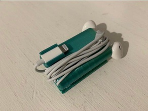 lightning, earpods headset Lagerung iphone Faltung unterstützen Handy 3d print model - Mito3D