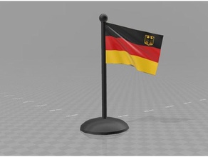 in germania il flag di colore stampabile file inclusa segni e loghi 3d print model - Mito3D