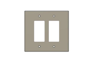 light switch plate decora oversize replacement parts 3d print model - Mito3D