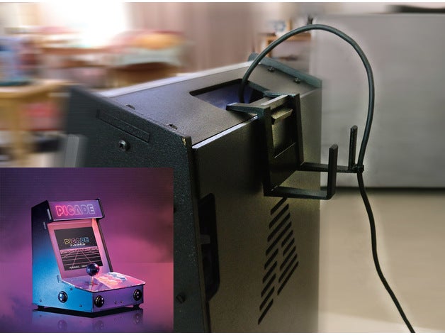 la manette de titulaire picade les jeux vidéo d'arcade pimoroni raspberry pi 3D print model - Mito3D