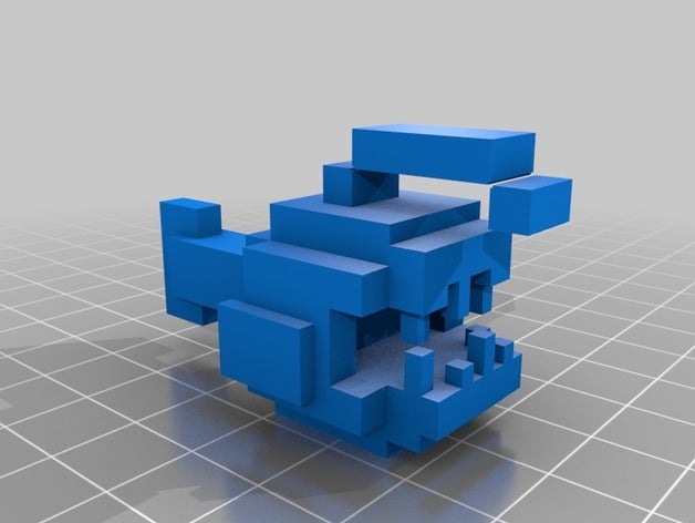minecraft derin deniz fener balığı sunmaktayız heykeller 3d çizgi 3D print model - Mito3D