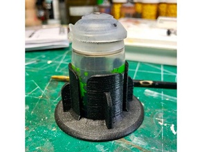 başka bir kale paint pot tutucu henüz sanat araçları boardgames hobi minyatür Minyatürler resim warhammer 3d print model - Mito3D