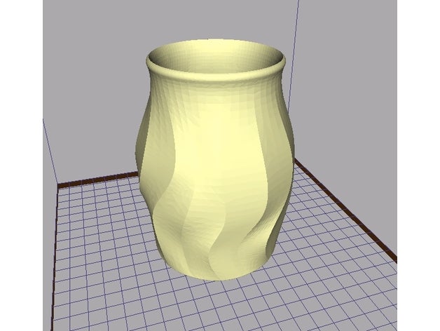 vase 130x90 Kunst 3D print model - Mito3D