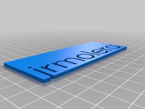 my customized kindergarten name stencil learning 3d print model - Mito3D