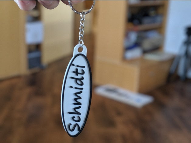 nfc Schlüsselanhänger 3d-Schlüsselanhänger keychain nfc-Halter nfc-tag 3D print model - Mito3D