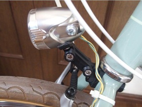 la luz de bicicleta montaje barra deporte y al aire libre bicicletas 3d print model - Mito3D