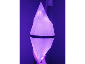 hanging crystal lamp decor led light lighting 3d print model - Mito3D