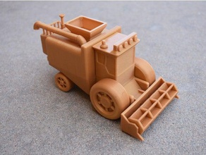 mini toy combine vehicles assembly farm harvester model moveable tractor 3d print model - Mito3D
