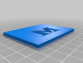 m cartão de visita Arte 2d personalizado 3d print model - Mito3D