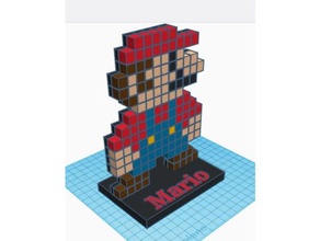 mario art classic nintendo platformer plumber 3d print model - Mito3D