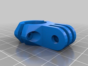 gopro accesorio montura soporte para baston di sci la fotocamera su misura 3d print model - Mito3D