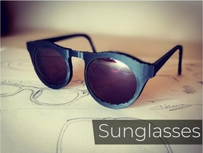 Sonnenbrille - Zubehör Brillen Brille 3d print model - Mito3D