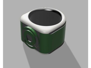 personalizado anillo de linterna verde props los cómics dc comics prop 3d print model - Mito3D