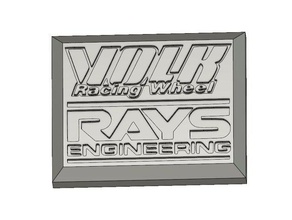 volk wheels rays engineering coaster signs & logos wheel 3d print model - Mito3D