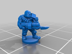 epic scale space ogres toys & games 6mm epic40k 3d print model - Mito3D