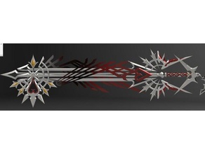 ultima weapon keyblade kh3 traje cosplay kingdom hearts 3 prop 3d print model - Mito3D