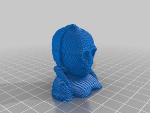 3d slash c3po buddha finale riparato 3d print model - Mito3D