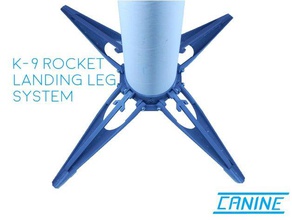 k-9 model rocket landing leg system yukon 3d print model - Mito3D