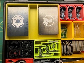 la mitad de altura tarjeta bin harbor freight organizador x-wing tmg juguetes y accesorios juego 3d print model - Mito3D