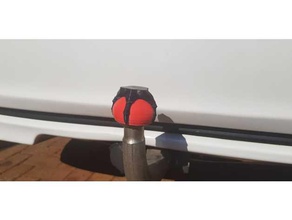 ball claw towbar cover automotive hitch tow 3d print model - Mito3D