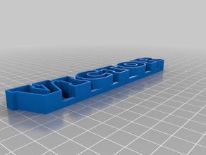 victor text storage sculptures customized 3d print model - Mito3D