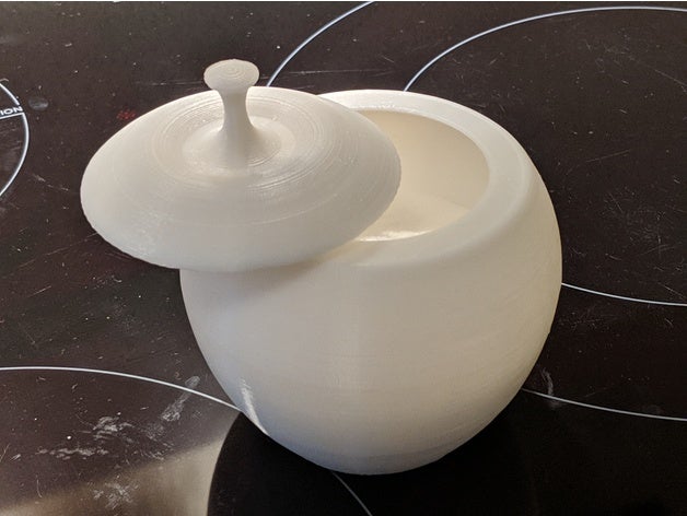 manzana caja kaplar kutu salero 3D print model - Mito3D